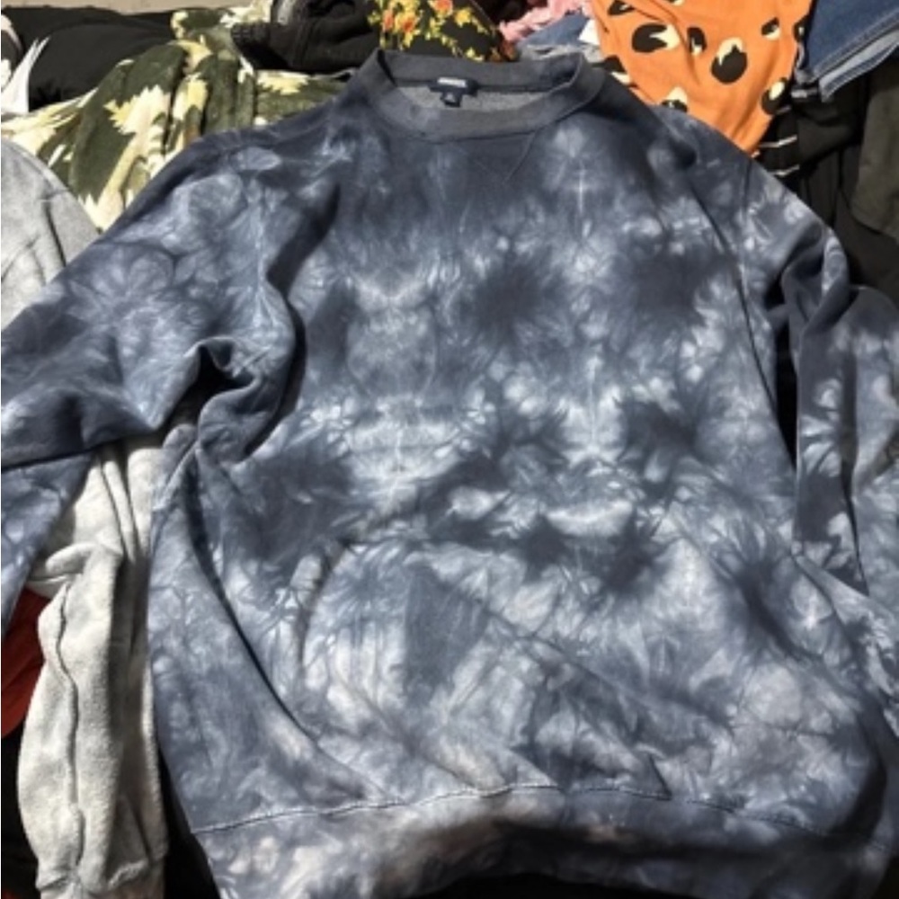 Men's Tie-Dye Crewneck Sweatshirt - Blue